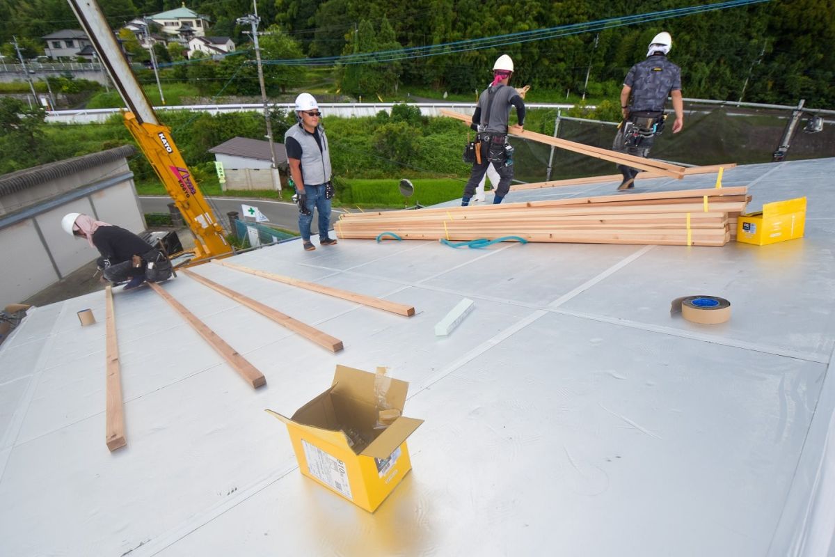 福岡県筑紫野市11　注文住宅建築現場リポート⑤　～上棟式・後編〜