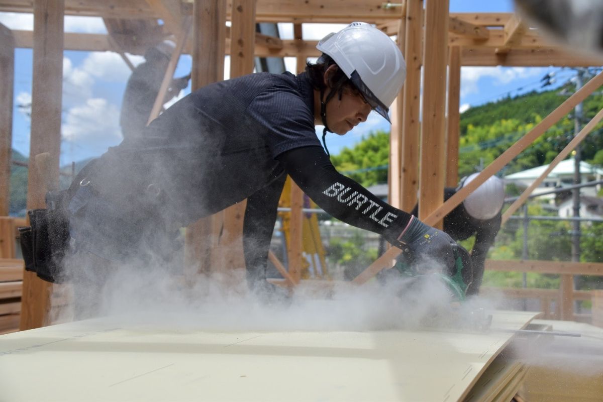 福岡県筑紫野市11　注文住宅建築現場リポート⑤　～上棟式・後編〜