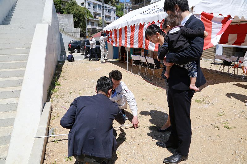 福岡市南区03　注文住宅建築現場リポート①　～地鎮祭～