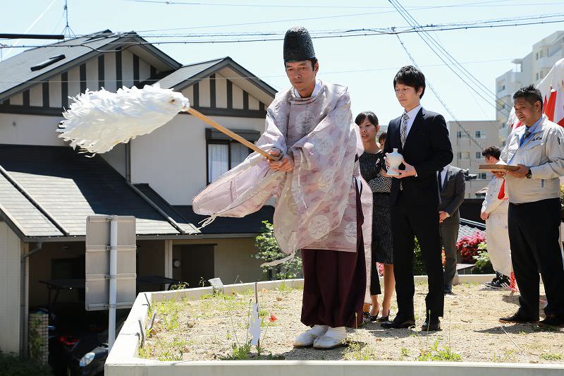 福岡市南区03　注文住宅建築現場リポート①　～地鎮祭～