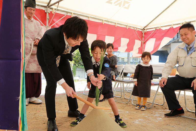 福岡市南区03　注文住宅建築現場リポート①　～地鎮祭～