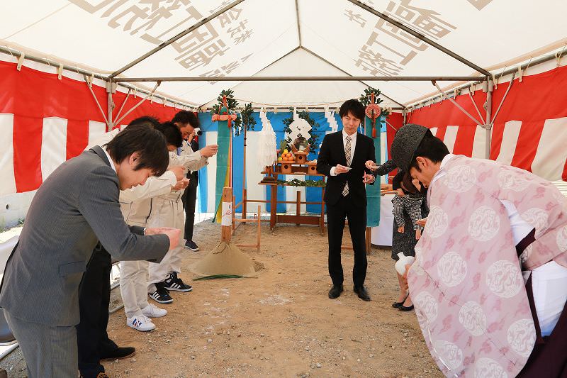 「福岡市南区03」注文住宅現場リポート①【地鎮祭】