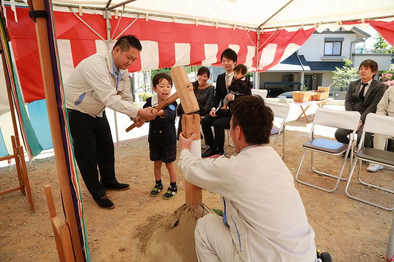 福岡市南区03　注文住宅建築現場リポート①　～地鎮祭～