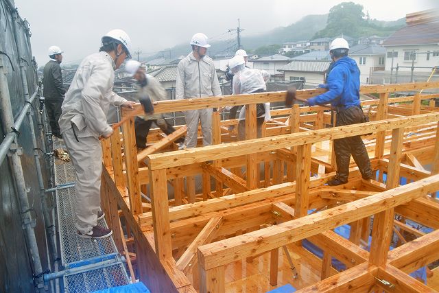 福岡県糟屋郡03　注文住宅建築現場リポート④　～上棟式～