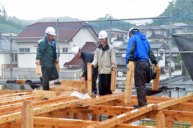 福岡県糟屋郡03　注文住宅建築現場リポート④　～上棟式～