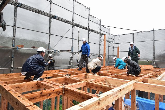 福岡県糟屋郡03　注文住宅建築現場リポート④　～上棟式～