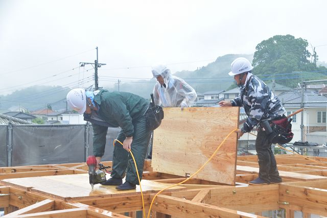 福岡県糟屋郡03　注文住宅建築現場リポート④　～上棟式～