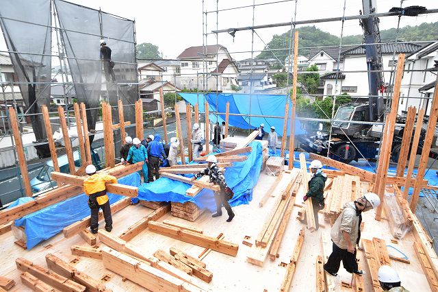「糟屋郡03」注文住宅現場リポート④【上棟式】