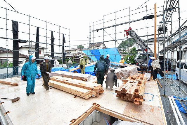 福岡県糟屋郡03　注文住宅建築現場リポート④　～上棟式～