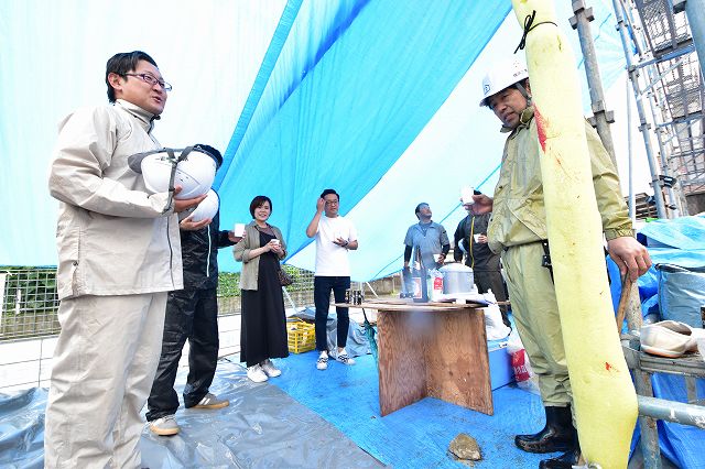 福岡県糟屋郡03　注文住宅建築現場リポート④　～上棟式～