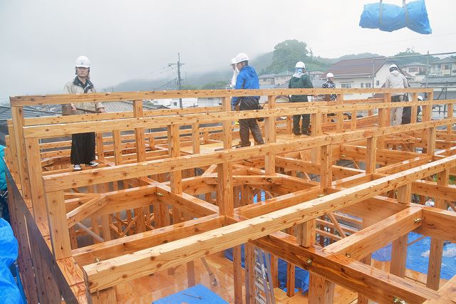 福岡県糟屋郡03　注文住宅建築現場リポート④　～上棟式～