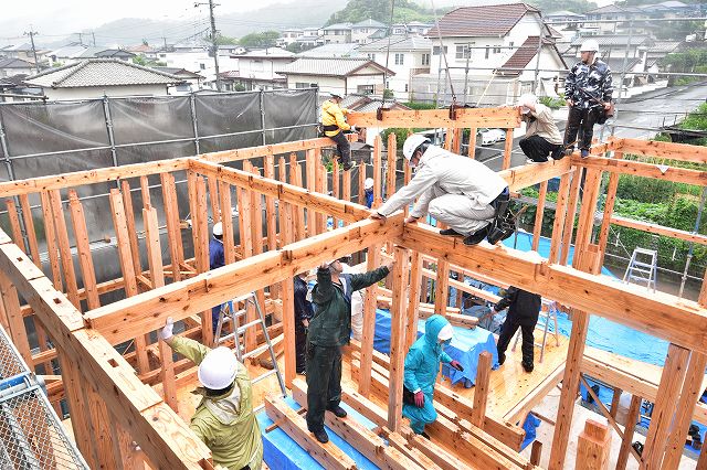 福岡県糟屋郡03　注文住宅建築現場リポート④　～上棟式～