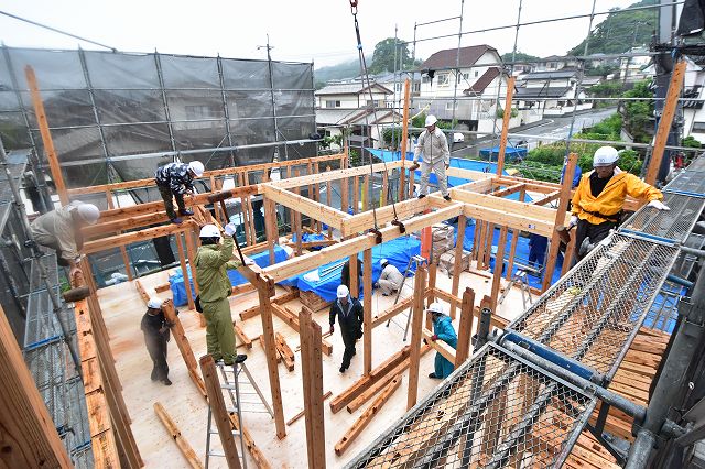 福岡県糟屋郡03　注文住宅建築現場リポート④　～上棟式～