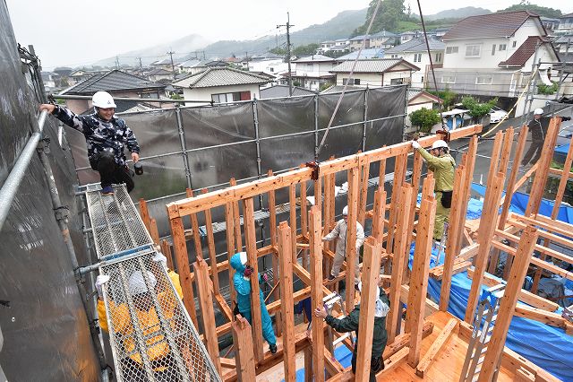 「糟屋郡03」注文住宅現場リポート④【上棟式】