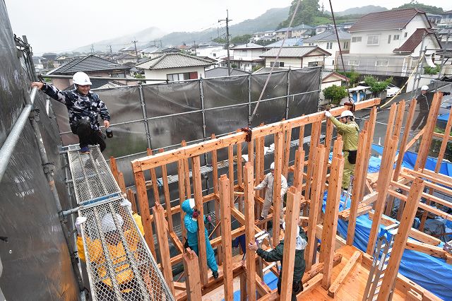 福岡県糟屋郡03　注文住宅建築現場リポート④　～上棟式～