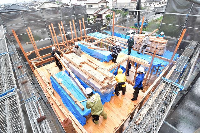 福岡県糟屋郡03　注文住宅建築現場リポート④　～上棟式～