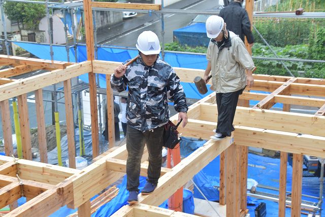 福岡県糟屋郡03　注文住宅建築現場リポート④　～上棟式～