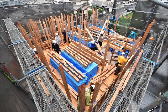 福岡県糟屋郡03　注文住宅建築現場リポート④　～上棟式～