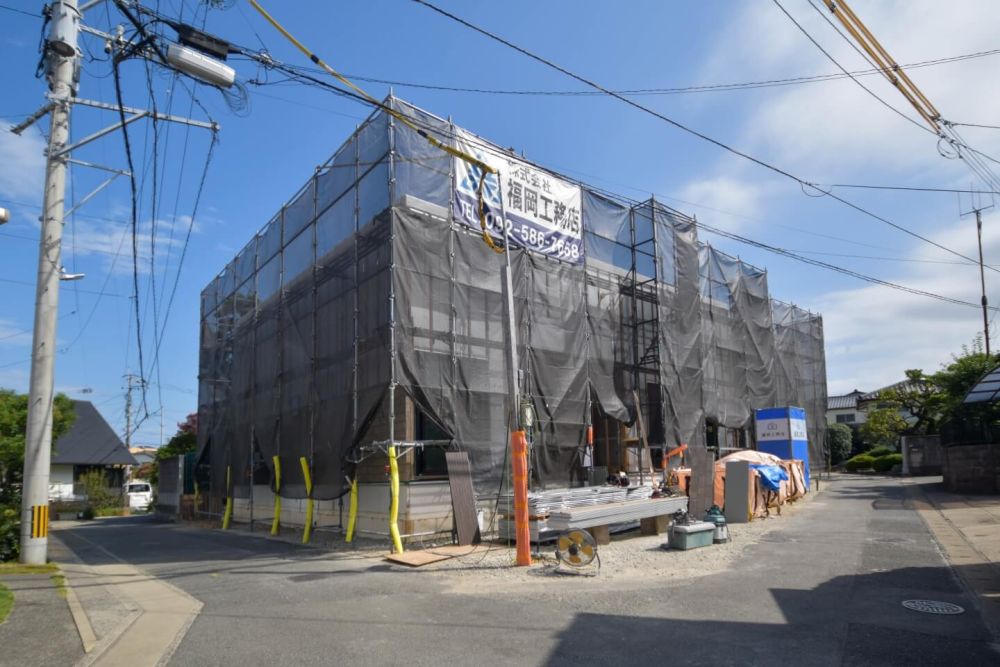 「福岡市早良区小田部02」注文住宅現場リポート⑦【木工事】【石膏ボード】