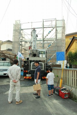 福岡県春日市01　注文住宅建築現場リポート⑤　～上棟式～