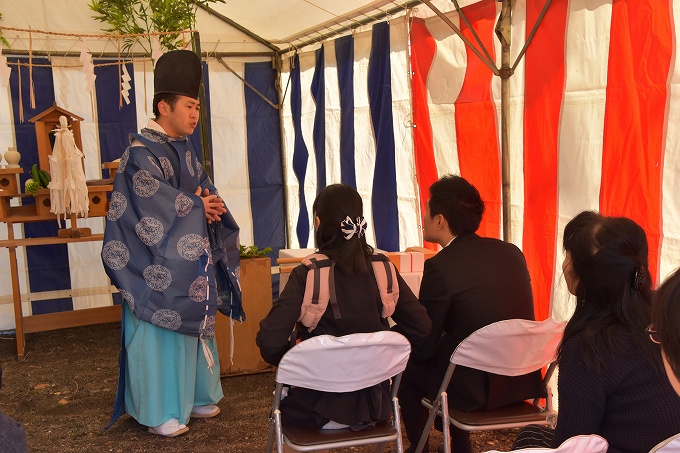 福岡県糟屋郡宇美町02　注文住宅建築現場リポート①　～地鎮祭～