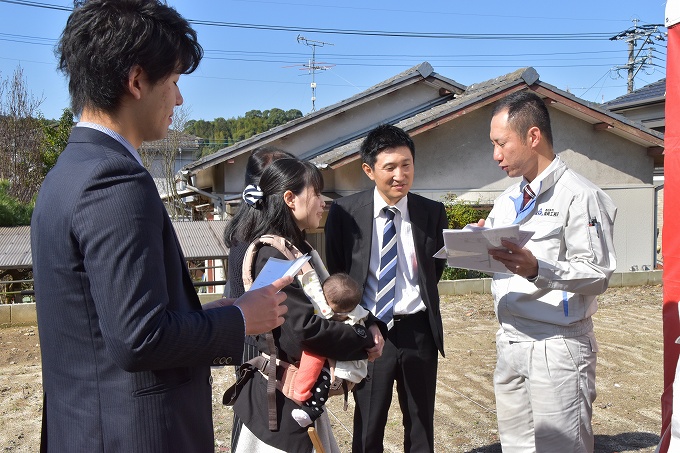 福岡県糟屋郡宇美町02　注文住宅建築現場リポート①　～地鎮祭～