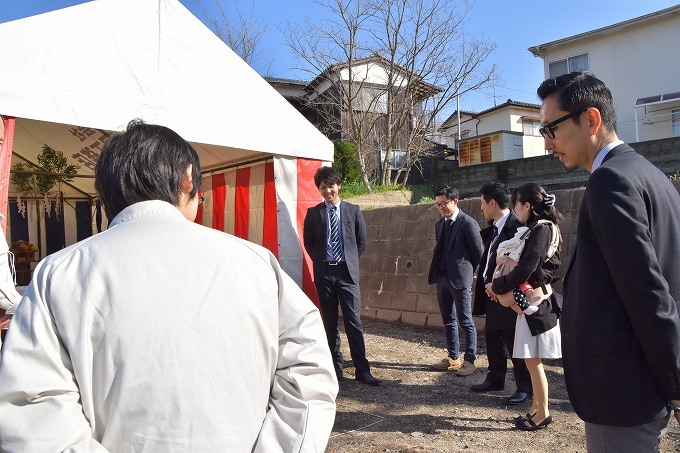 「糟屋郡宇美町02」注文住宅現場リポート①【地鎮祭】