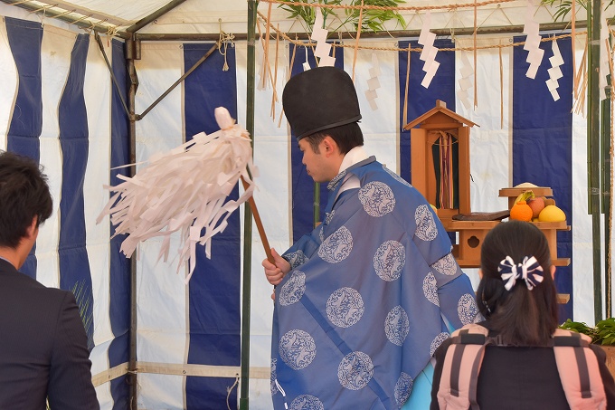 福岡県糟屋郡宇美町02　注文住宅建築現場リポート①　～地鎮祭～