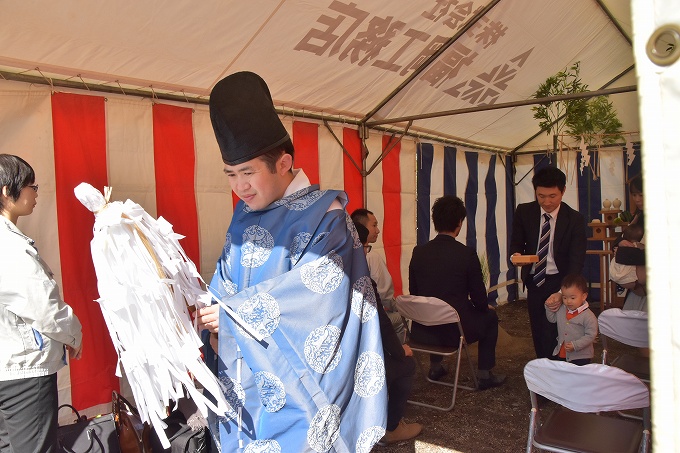 「糟屋郡宇美町02」注文住宅現場リポート①【地鎮祭】