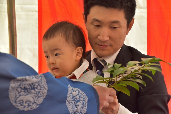 福岡県糟屋郡宇美町02　注文住宅建築現場リポート①　～地鎮祭～