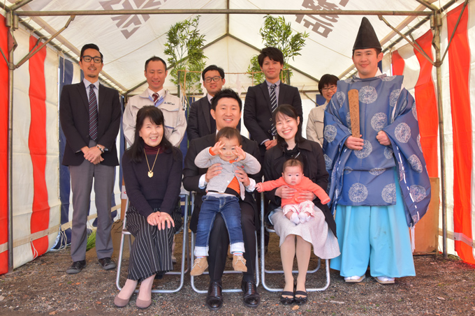 福岡県糟屋郡宇美町02　注文住宅建築現場リポート①　～地鎮祭～