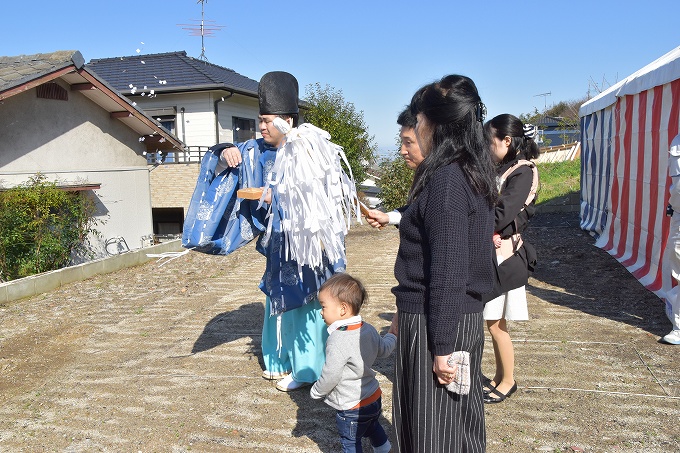 福岡県糟屋郡宇美町02　注文住宅建築現場リポート①　～地鎮祭～