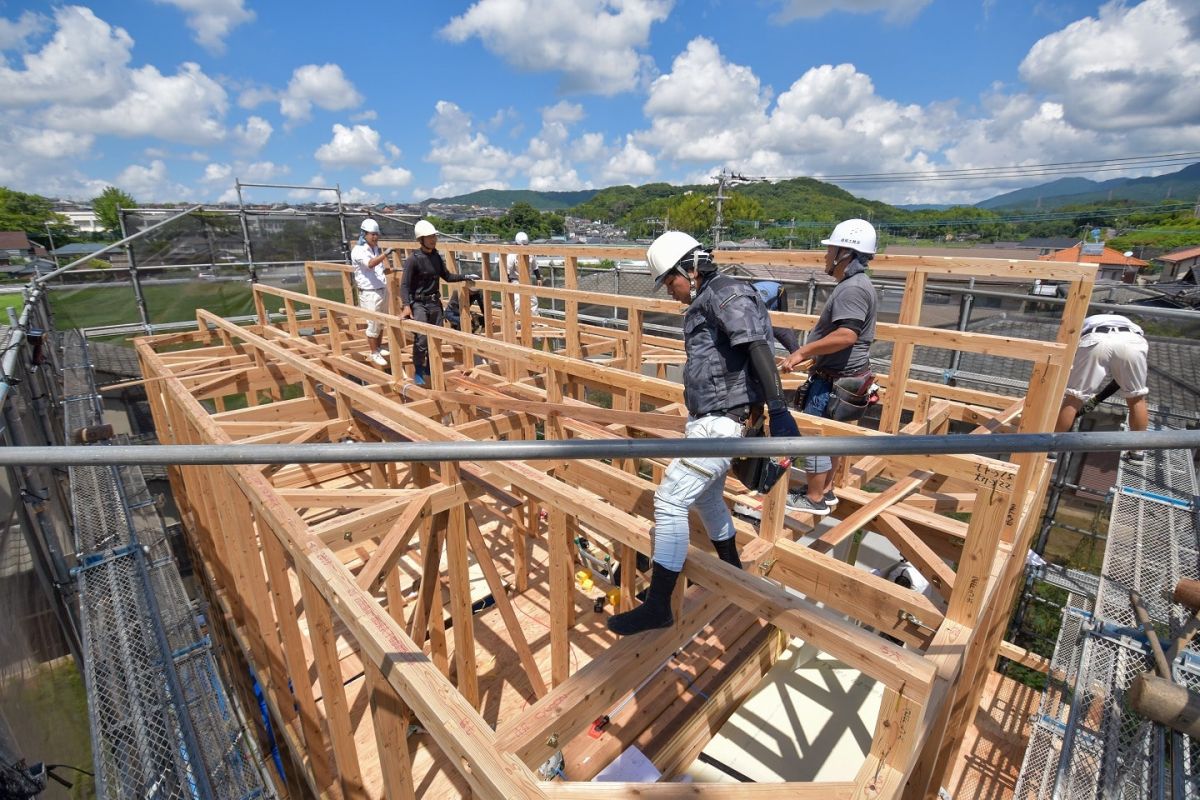 福岡県太宰府市10　注文住宅建築現場リポート②　～上棟式・前編～