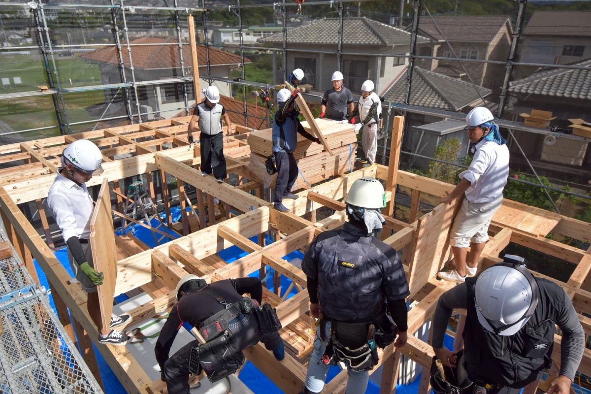 「太宰府市10」注文住宅現場リポート②【上棟式】