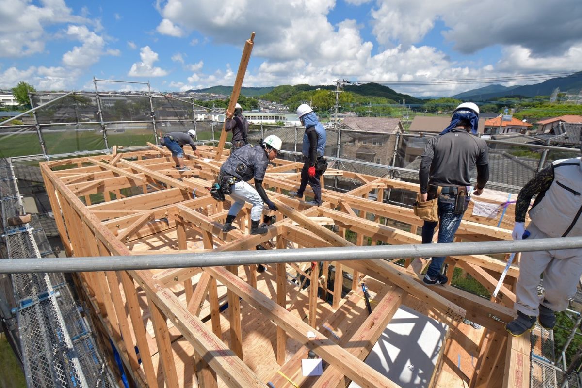 福岡県太宰府市10　注文住宅建築現場リポート②　～上棟式・前編～