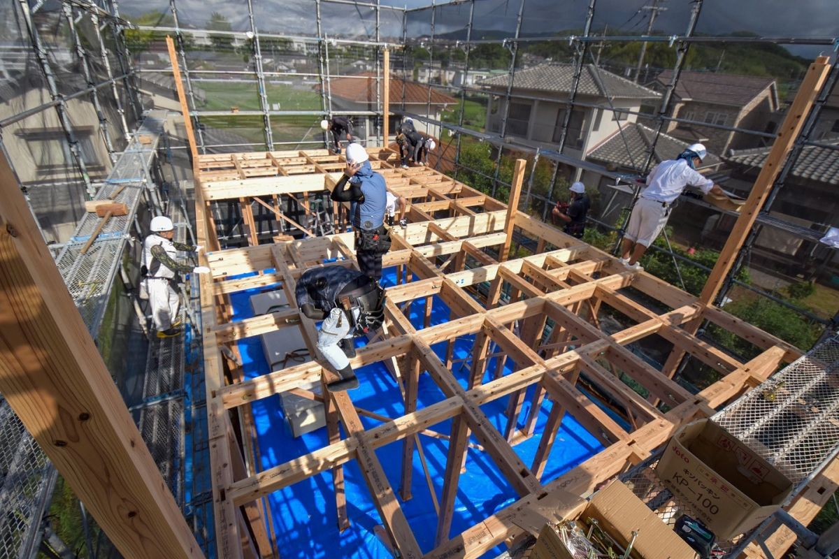 「太宰府市10」注文住宅現場リポート②【上棟式】