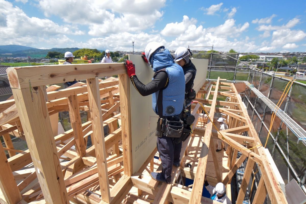 福岡県太宰府市10　注文住宅建築現場リポート②　～上棟式・前編～