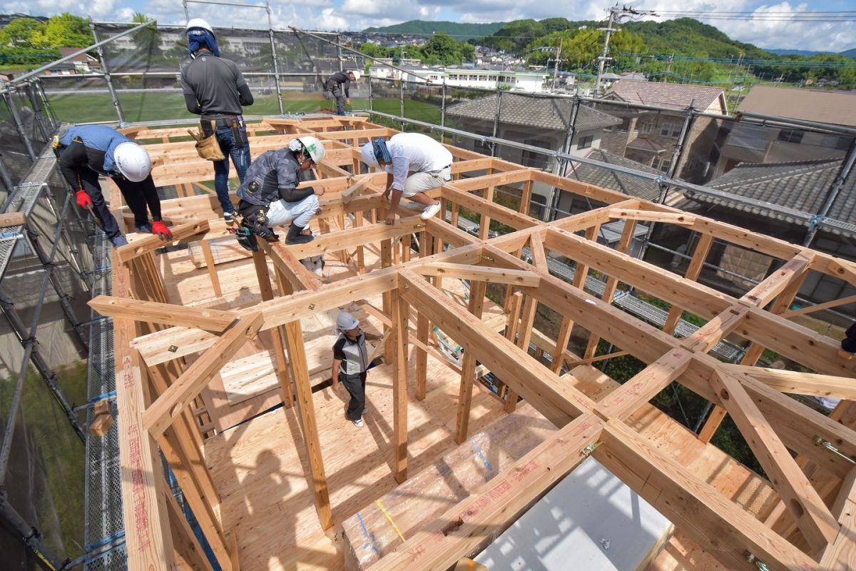 福岡県太宰府市10　注文住宅建築現場リポート②　～上棟式・前編～