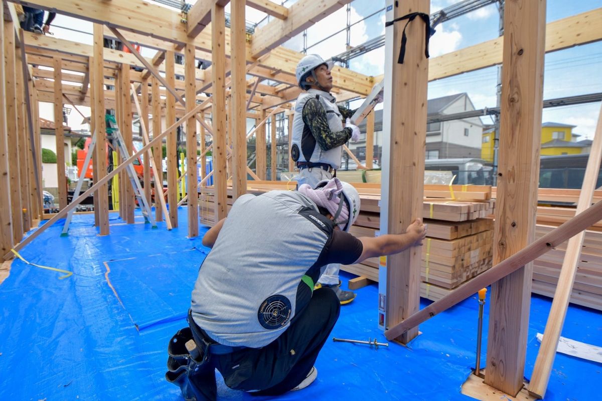 福岡県太宰府市10　注文住宅建築現場リポート②　～上棟式・前編～