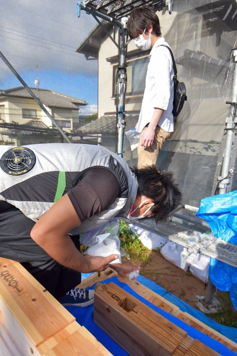 福岡県太宰府市10　注文住宅建築現場リポート②　～上棟式・前編～