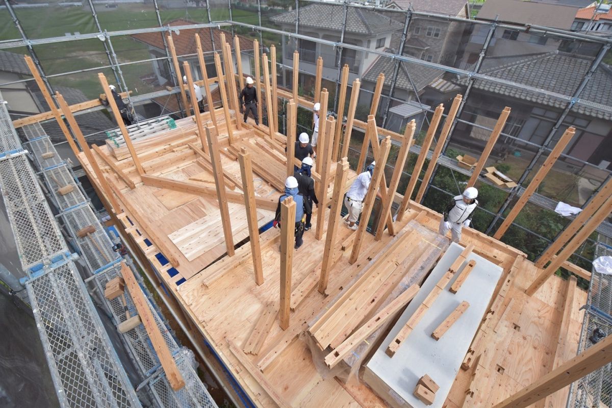 「太宰府市10」注文住宅現場リポート②【上棟式】