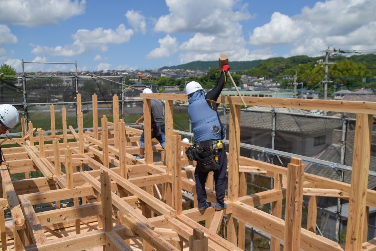 福岡県太宰府市10　注文住宅建築現場リポート②　～上棟式・前編～