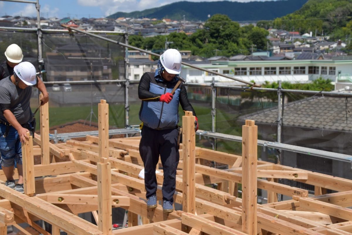 福岡県太宰府市10　注文住宅建築現場リポート②　～上棟式・前編～