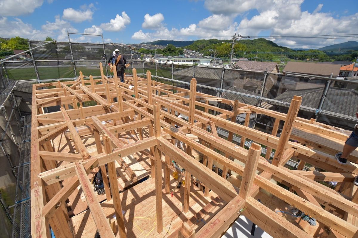 福岡県太宰府市10　注文住宅建築現場リポート②　～上棟式・前編～