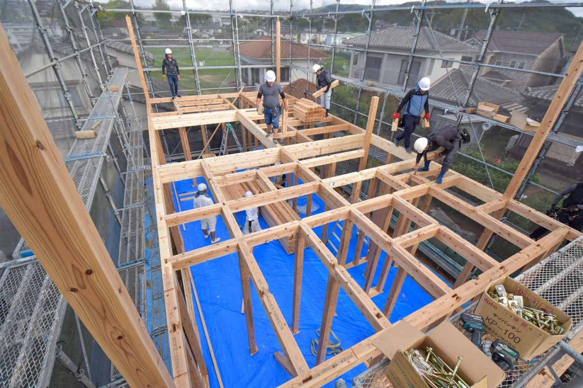 「太宰府市10」注文住宅現場リポート②【上棟式】