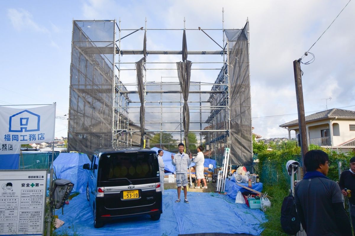 「太宰府市10」注文住宅現場リポート②【上棟式】