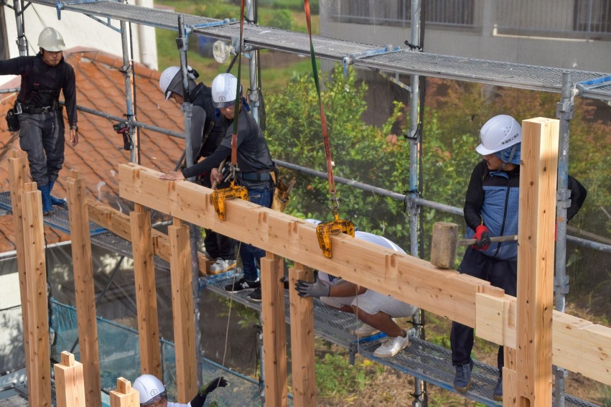 福岡県太宰府市10　注文住宅建築現場リポート②　～上棟式・前編～