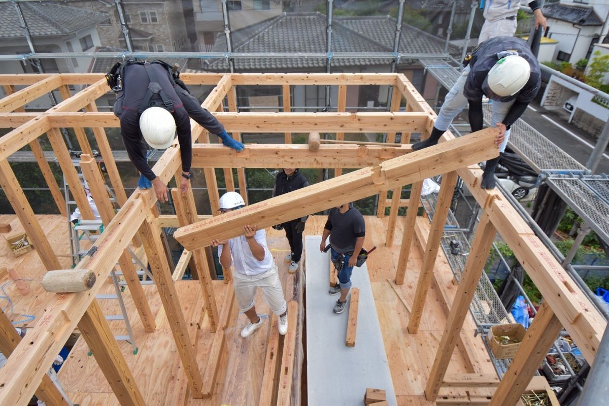 「太宰府市10」注文住宅現場リポート②【上棟式】