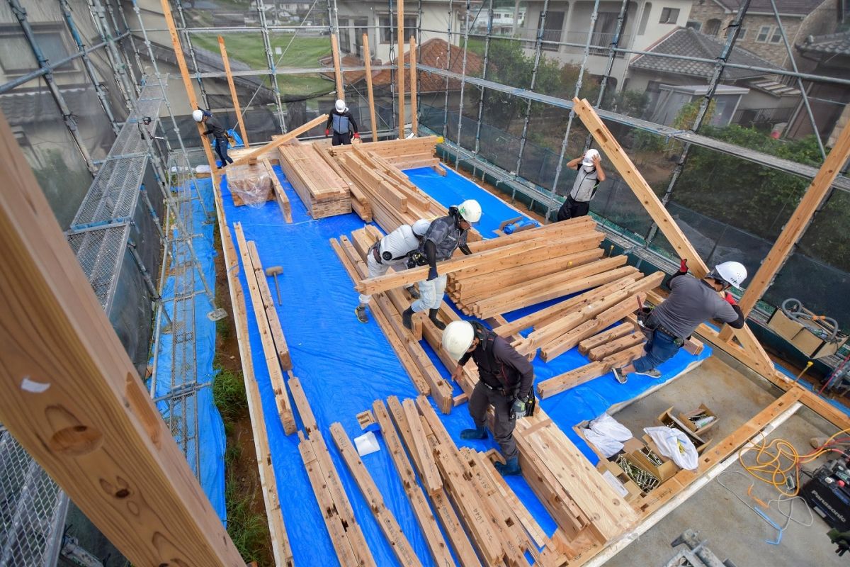 福岡県太宰府市10　注文住宅建築現場リポート②　～上棟式・前編～