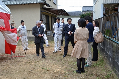 福岡県筑紫野市塔原東01　注文住宅建築現場リポート①　～地鎮祭～